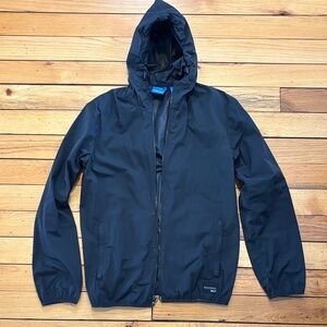 adidas Black Hooded Windbreaker Jacket